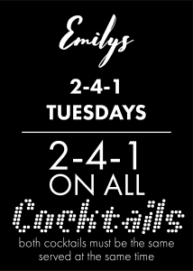 2-4-1 Tuesdays